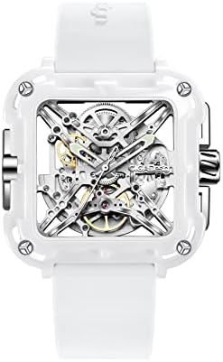 CIGA Design X Series Machina automatic skeleton watch on a woman's wrist